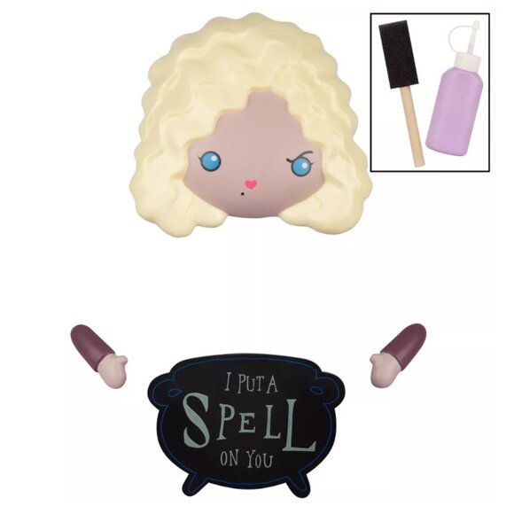 Disney Hocus Pocus Sarah Sanderson Pumpkin Push-In Halloween Decorating Kit, 6pc - Picture 3 of 4